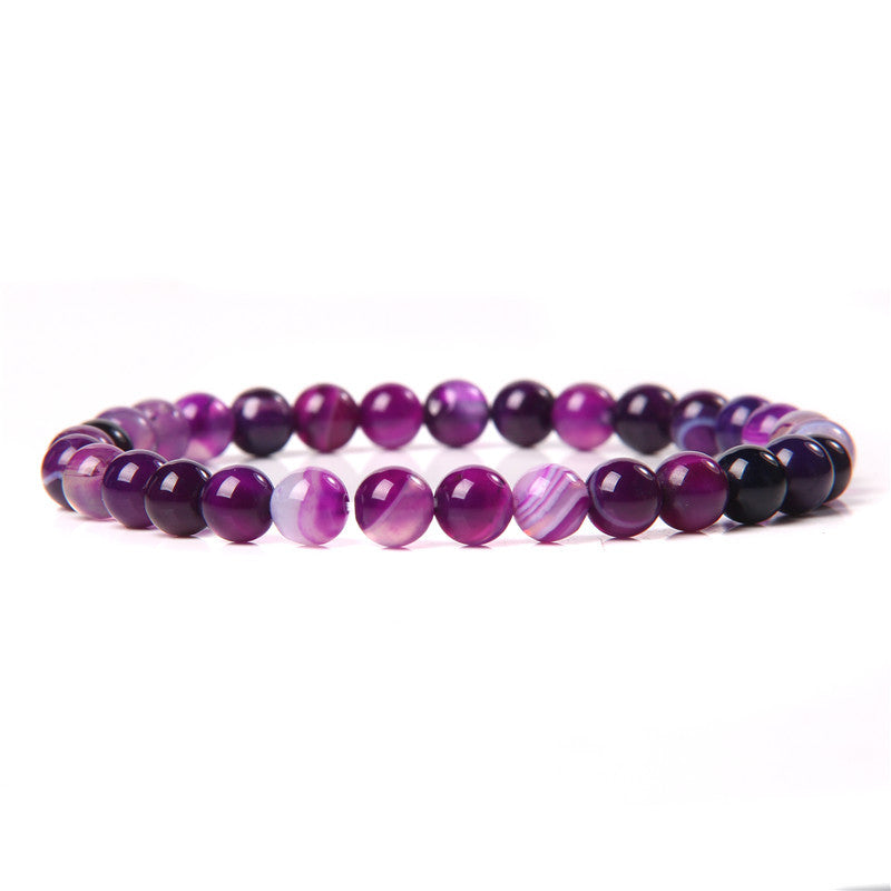 Fashion Solid Color Natural Stone Beaded Bracelets