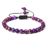 Ethnic Style Solid Color Natural Stone Beaded Bracelets