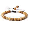 Ethnic Style Solid Color Natural Stone Beaded Bracelets