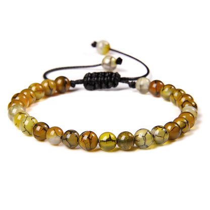 Ethnic Style Solid Color Natural Stone Beaded Bracelets