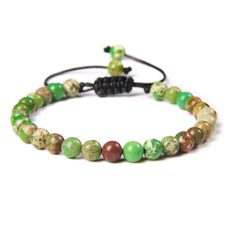 Ethnic Style Solid Color Natural Stone Beaded Bracelets