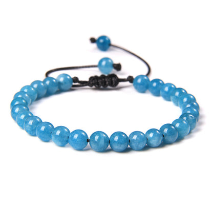 Ethnic Style Solid Color Natural Stone Beaded Bracelets