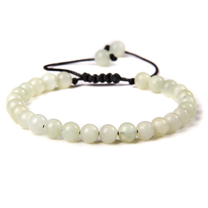 Ethnic Style Solid Color Natural Stone Beaded Bracelets