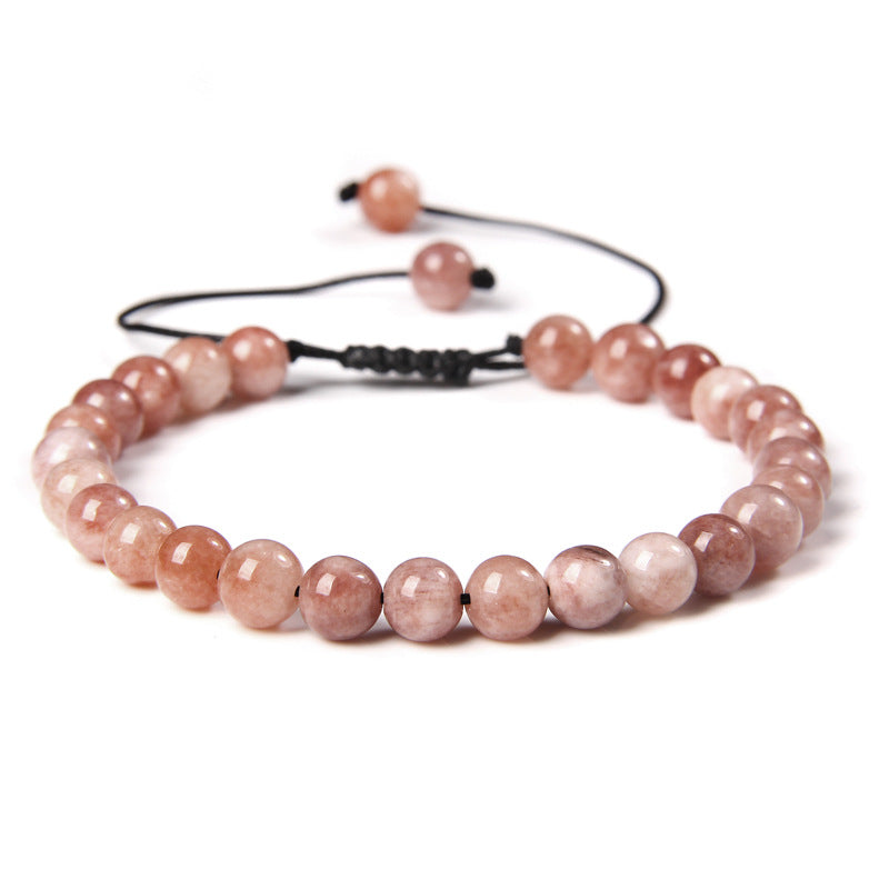 Ethnic Style Solid Color Natural Stone Beaded Bracelets