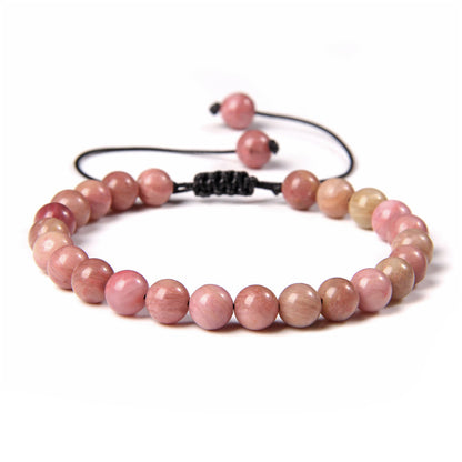 Ethnic Style Solid Color Natural Stone Beaded Bracelets