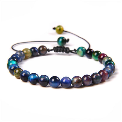 Ethnic Style Solid Color Natural Stone Beaded Bracelets