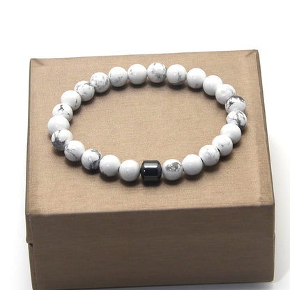 Fashion Round Natural Stone Beaded Bracelets 1 Piece