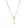 Fashion Letter Copper Gold Plated Necklace 1 Piece