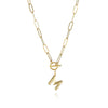 Fashion Letter Copper Gold Plated Necklace 1 Piece