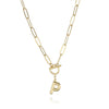 Fashion Letter Copper Gold Plated Necklace 1 Piece