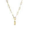 Fashion Letter Copper Gold Plated Necklace 1 Piece