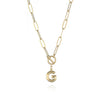 Fashion Letter Copper Gold Plated Necklace 1 Piece