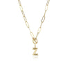 Fashion Letter Copper Gold Plated Necklace 1 Piece