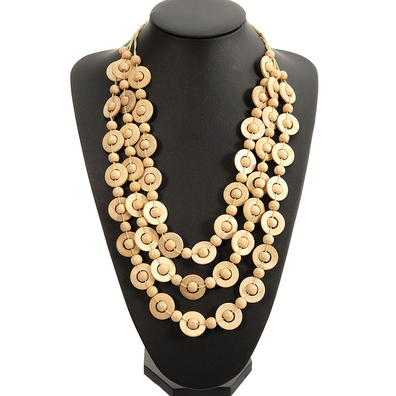 Ethnic Style Geometric Coconut Shell Wholesale Necklace