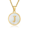 Fashion Round Letter Stainless Steel Plating Necklace