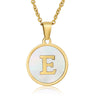 Fashion Round Letter Stainless Steel Plating Necklace