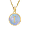 Fashion Letter Titanium Steel Plating Shell Necklace