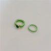 Fashion Geometric Transparent Arylic Women's Rings