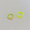 Fashion Geometric Transparent Arylic Women's Rings