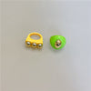 Fashion Geometric Transparent Arylic Women's Rings