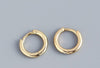 1 Pair Simple Style Round Plating Sterling Silver Hoop Earrings