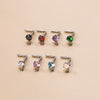 Fashion Geometric Stainless Steel Zircon Nose Studs 1 Piece