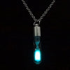 Simple Style Geometric Glass Copper Luminous Pendant Necklace 1 Piece