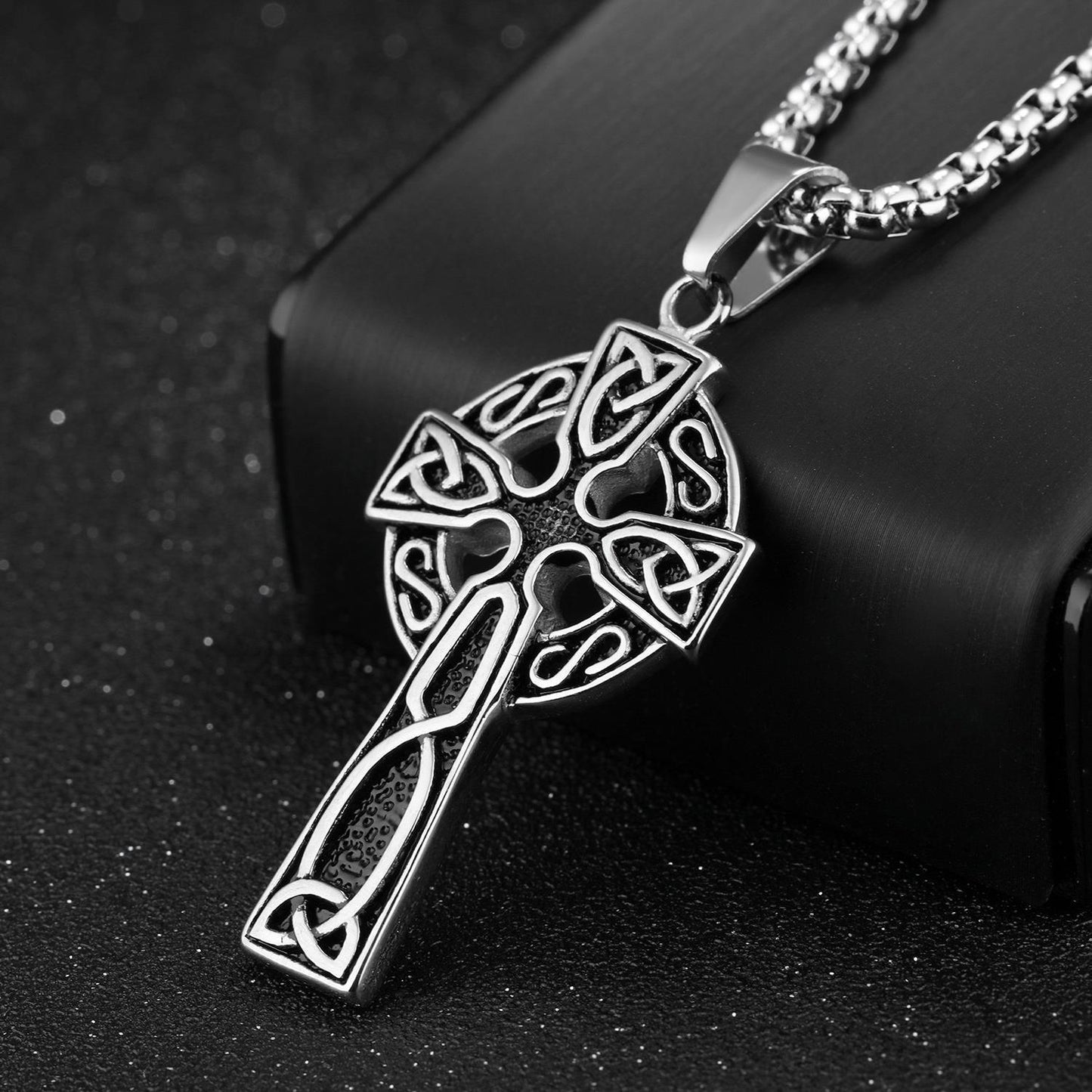 Punk Geometric Alloy Plating Men's Necklace