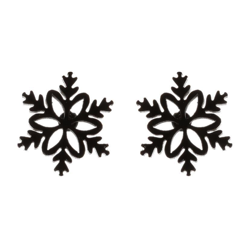 Fashion Snowflake Stainless Steel Plating Ear Studs 1 Pair