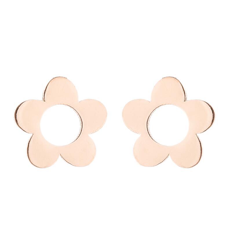 Fashion Snowflake Stainless Steel Plating Ear Studs 1 Pair