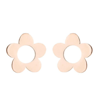 Fashion Snowflake Stainless Steel Plating Ear Studs 1 Pair