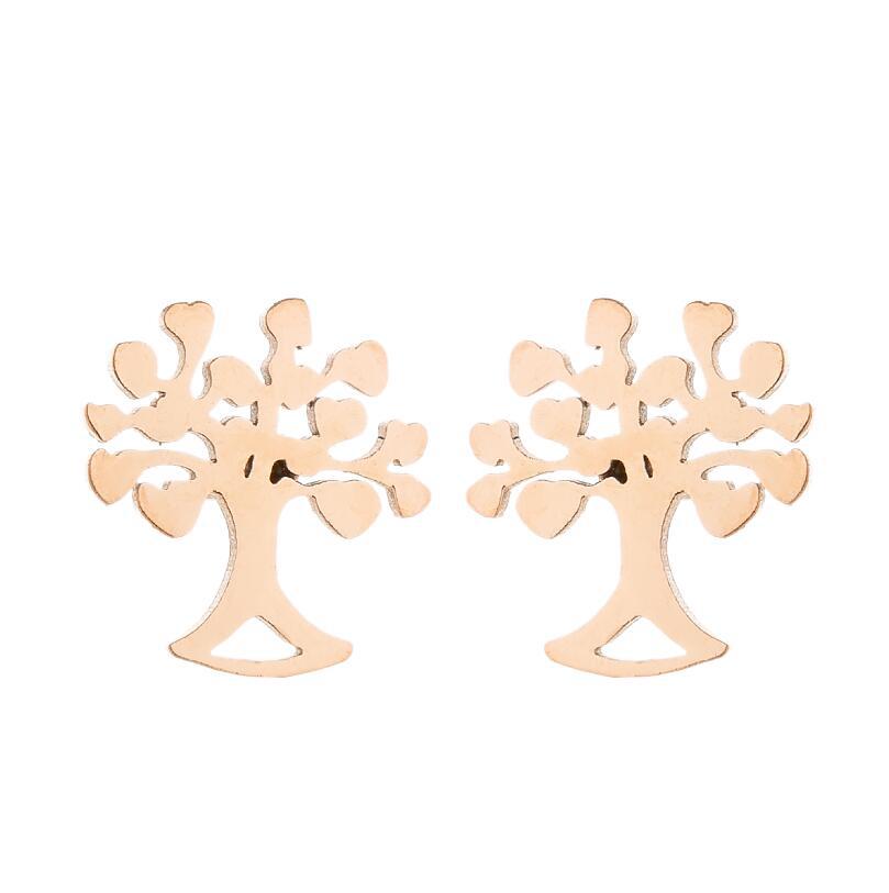 Fashion Snowflake Stainless Steel Plating Ear Studs 1 Pair