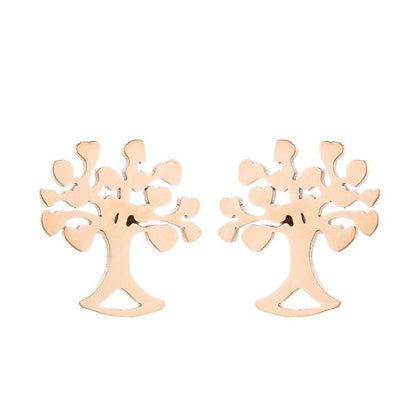 Fashion Snowflake Stainless Steel Plating Ear Studs 1 Pair