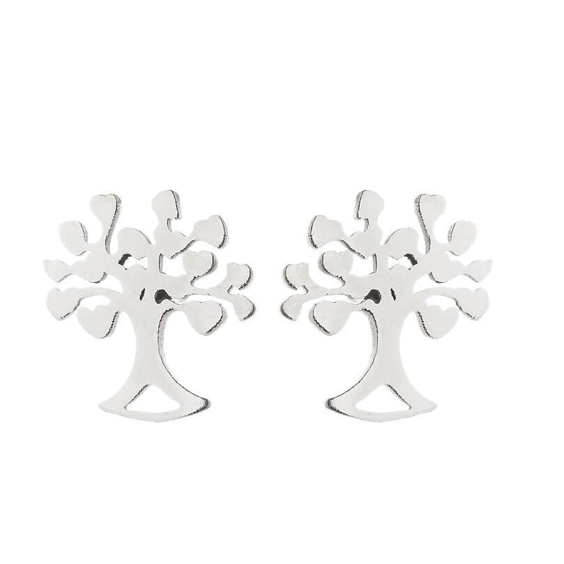 Fashion Snowflake Stainless Steel Plating Ear Studs 1 Pair