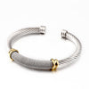 Fashion C Shape Stainless Steel Plating Bangle