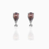 Fashion Geometric Coke Hamburger Brass Inlaid Zircon Ear Studs 1 Pair