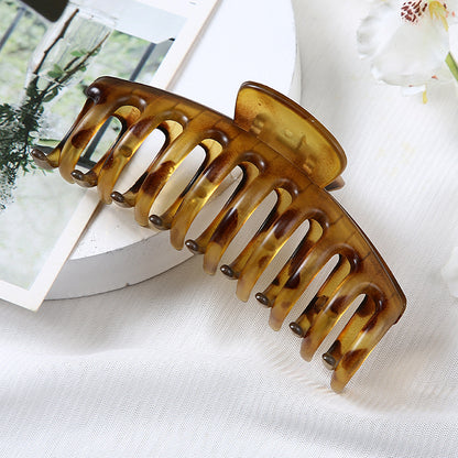 Fashion Solid Color Resin Stoving Varnish Hair Claws 1 Piece