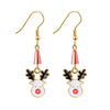 Fashion Santa Claus Elk Alloy Artificial Pearls Women's Earrings 1 Pair