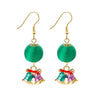 Fashion Santa Claus Elk Alloy Artificial Pearls Women's Earrings 1 Pair