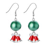 Fashion Santa Claus Elk Alloy Artificial Pearls Women's Earrings 1 Pair