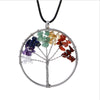 Ethnic Style Tree Artificial Crystal Alloy Beaded Hollow Out Women's Pendant Necklace 1 Piece