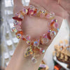 Sweet Heart Shape Artificial Crystal Alloy Wholesale Bracelets