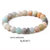 Simple Style Round Stone Beaded Bracelets