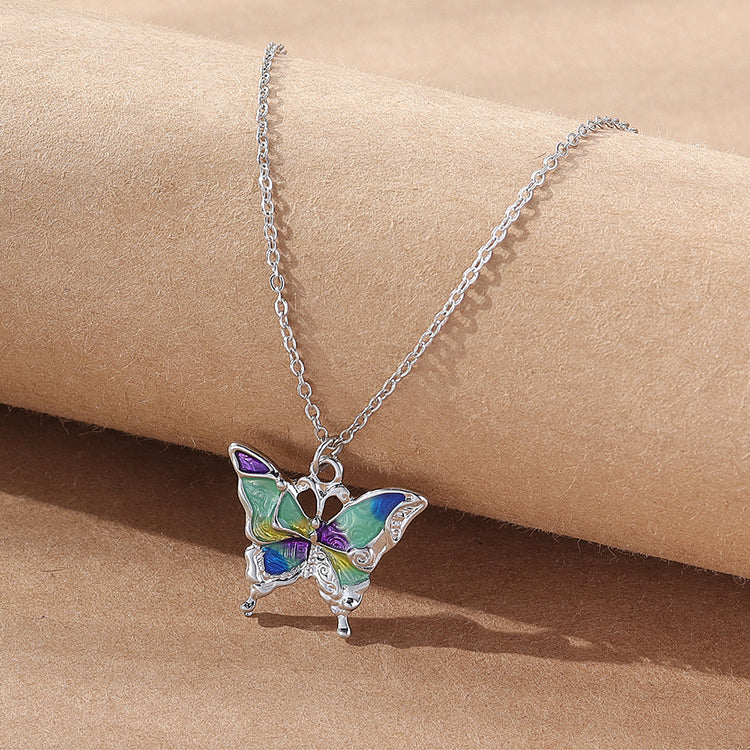 Fashion Butterfly Alloy Women's Pendant Necklace 1 Piece