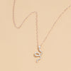 Retro Snake Alloy Rhinestone Women's Necklace