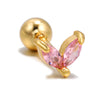 Streetwear Animal Fruit Brass Gem Ear Studs 1 Piece