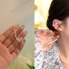 Fashion Flower Bow Knot Alloy Plating Inlay Artificial Gemstones Women'S Drop Earrings 1 Pair