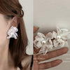 Fashion Flower Bow Knot Alloy Plating Inlay Artificial Gemstones Women'S Drop Earrings 1 Pair