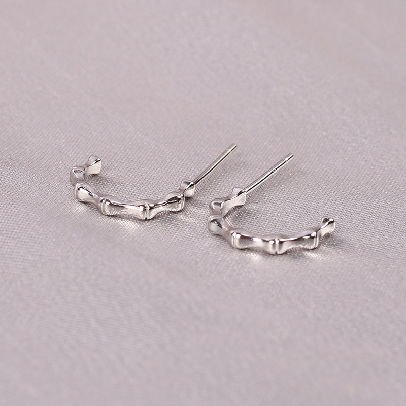 Fashion Pineapple Butterfly Bow Knot Silver Plated Plating Women's Ear Studs 1 Pair