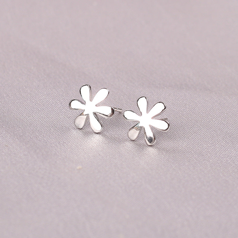 Fashion Pineapple Butterfly Bow Knot Silver Plated Plating Women's Ear Studs 1 Pair